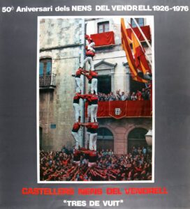 Affiche pour le 50e anniversaire du group casteller Nens del Vendrell, 1926-1976
