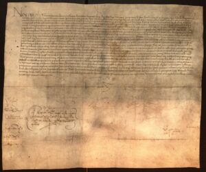Nomination, par l'empereur Charles Quint, du noble Onofre de Boixadors, procureur général du duché de Montblanc à vie.