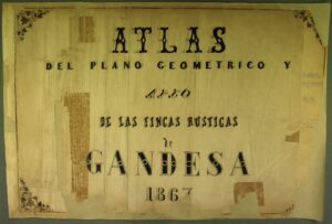 Atlas du plan géométrique et apéo des domaines ruraux de Gandesa