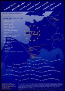 Affiche de mobilisations de la Plateforme de défense de l'Èbre