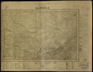 Plan militaire de la section cartographique de Gandesa