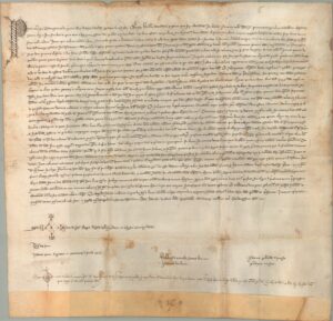Privilège du roi Pere III réglementant la composition et le fonctionnement de la ville de Tàrrega