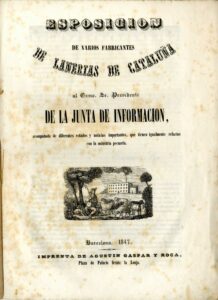 Exposition de plusieurs fabricants de Lanerías de Barcelone à l'Excomo. Monsieur le Président du Conseil d'information, accompagné de différents États et d'informations importantes concernant également le secteur de l'élevage.