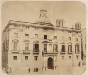 Façade principale du Palau de la Diputació, 1859. Auteur : Franck & Wigle. Fonds : Députation de Barcelone.