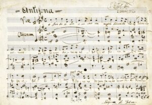 Partition musicale Antiphon, O Sanctissima anima de Monsèn Salvador Ritort