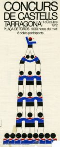 Affiche du concours des Castells de Tarragone de 1972