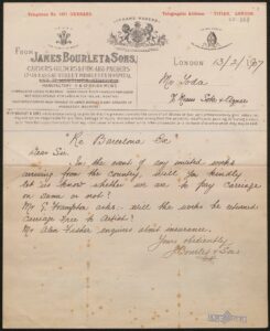Correspondance d'Eduard Toda avec divers correspondants pour la Ve Exposition Internationale d'Art
