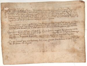Concession d’un canal en franc-alleu aux habitants d’Almenar par le comte Ramon Berenguer IV