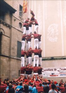 Journée Castellera sur la Plaça Paeria de Lleida
