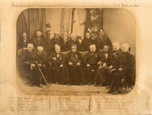 Portrait de groupe des survivants du siège de 1809