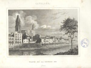 Vue de la ville de Gérone. Catalogne