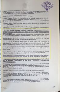 Accord du procès-verbal de la réunion plénière de la mairie d'Esquirol du 10 mars 1998 approuvant le projet « Impulso al desarrollo urbano dans la municipalité de San Juan de Limay [Nicaragua] » et allouant des ressources propres