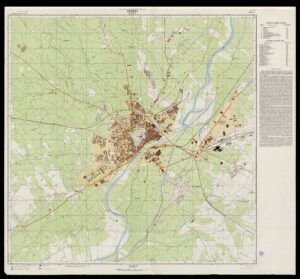 Carte topographique de Lleida à l'échelle 1:10 000